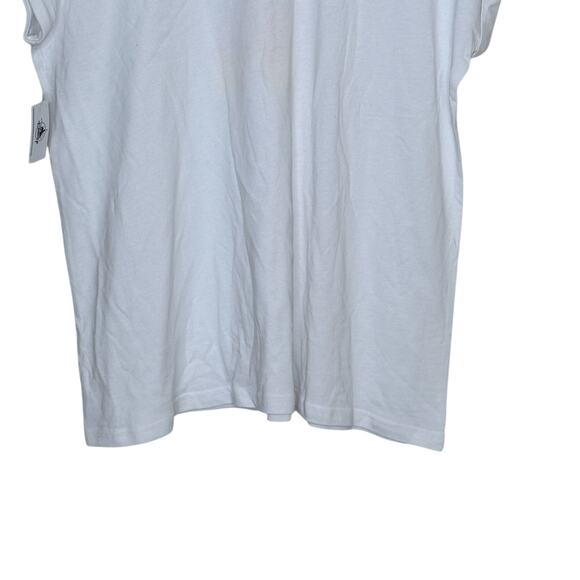 Disneyland Womans Size Large White Blue Crew Neck Short Sleeve T Shirt - Picture 7 of 9